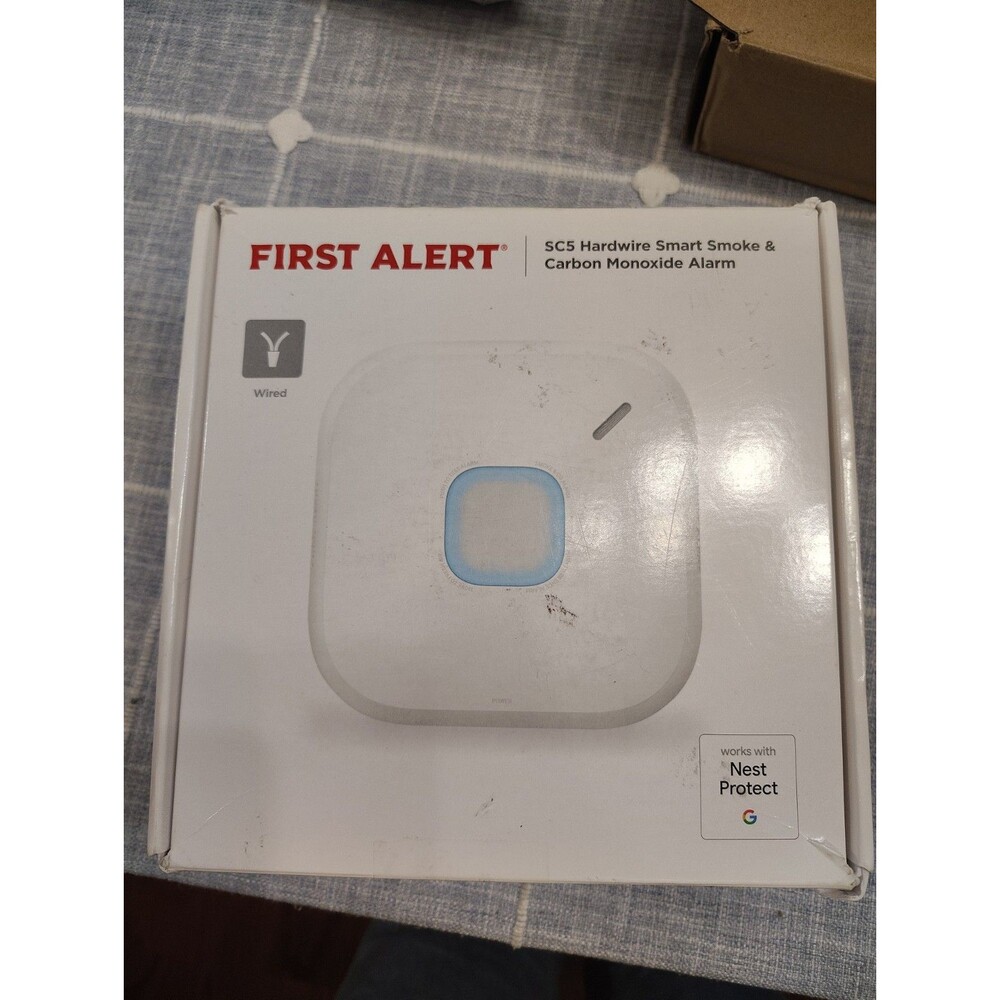 First Alert SC5 Hardwire Smart 2-in-1 Smoke and CO Alarm with Voice-  FOR PARTS